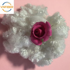 3D 51MM Superfine Recycled Polyester Fiber Hollow For Pillow Filling