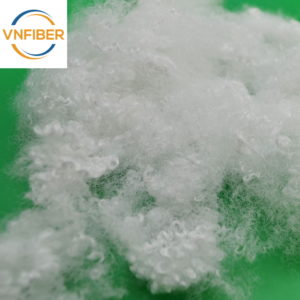 recycled polyester staple fiber 15D 64mm hollow conjugated siliconized